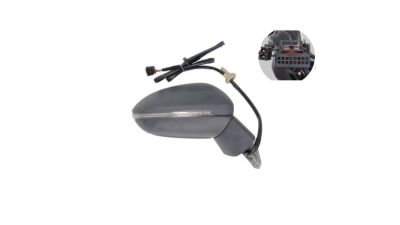 Oglinda exterioara Volkswagen Golf Sportsvan, 02.2014-, Dreapta, reglare electrica; grunduit; incalzita; geam convex; cromat; memorie; 12 pini; brat oglinda grunduit, View Max