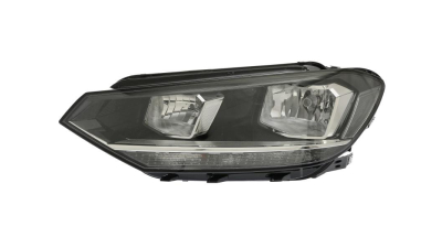 Far VW Touran (5t), 05.2015-, partea Stanga, tip bec H7+H7+PWY24W+W21W; electric; cu motor, DEPO