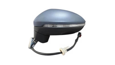 Oglinda usa exterioara VW Touran (5t), 05.2015-, partea Stanga, reglare electrica; grunduit; incalzit; sticla asferica; geam cromat; 6 pini; cu Lucas, Aftermarket