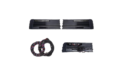 Set grile Bara fata cu leduri de zi VW Transporter/Multivan (T6), 04.2015-, partea Stanga+Dreapta, Fata, LED; cu grila; tuning; Omologare: ECE, Taiwan