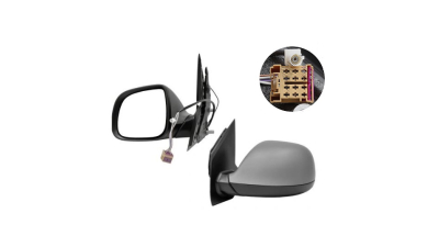 Oglinda exterioara Volkswagen Transporter/Multivan (T6), 04.2015-, Stanga, reglare electrica; grunduita; incalzita; geam asferic; cromat; 5 pini; cu radio aerial, View Max