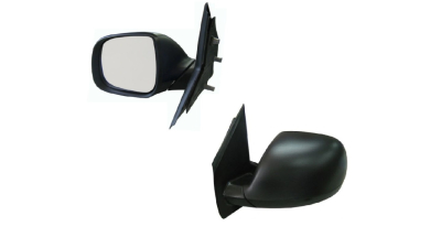 Oglinda exterioara Volkswagen Transporter/Multivan (T6), 04.2015-, Stanga, reglare manuala; carcasa neagra; geam asferic; cromat; fara radio aerial