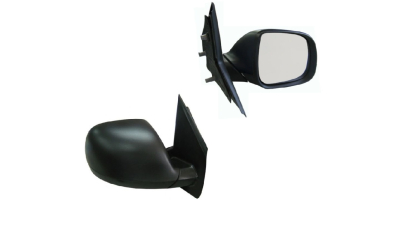 Oglinda exterioara Volkswagen Transporter/Multivan (T6), 04.2015-, Dreapta, reglare manuala; carcasa neagra; geam convex; cromat; fara radio aerial