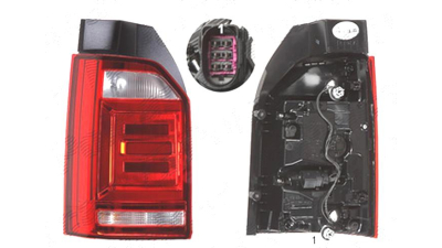 Stop spate lampa Volkswagen Transporter/Multivan (T6), 04.2015-06.2016, spate, Stanga, 1 usa spate, LED+W16W; cu suport becuri, HELLA,