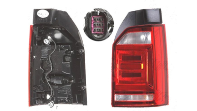 Stop spate lampa Volkswagen Transporter/Multivan (T6), 04.2015-06.2016, spate, Dreapta, 1 usa spate, LED+W16W; cu suport becuri, HELLA,