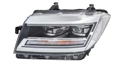 Far VW Crafter, 02.2017-, Man Tge, 11.2016-, partea Stanga, cu lumina timp de zi tip LED; tip bec H21W+LED; electric; fara unitate control LED; cu motor; cu bec, HELLA