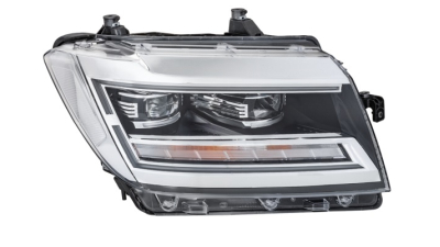 Far VW Crafter, 02.2017-, Man Tge, 11.2016-, partea Dreapta, cu lumina timp de zi tip LED; tip bec H21W+LED; electric; fara unitate control LED; cu motor; cu bec, HELLA