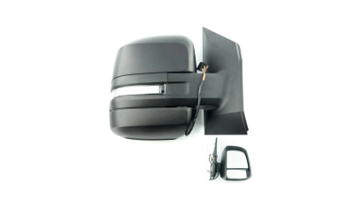 Oglinda usa exterioara VW CRAFTER, 02.2017-, partea dreapta, reglare electrica; carcasa neagra; incalzit; sticla convexa; geam cromat; cu semnalizare
