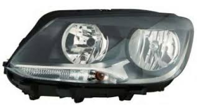 Far Vw Caddy 3/Life (2k), 06.2010-, Vw Touran (1t3), 07.2010-, Electric, tip bec H15+H7, omologare ECE, cu motor, cu lumini de zi, 1T1941005D; 1T1941005F; 1T1941005G; 1T1941005H, Stanga