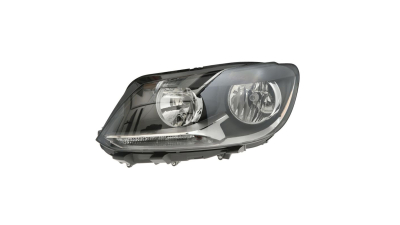 Far VW Caddy IV/LIFE, 06.2010-06.2015, partea Stanga, electric, cu lumini de zi, tip bec H15+H7, cu motoras, Depo
