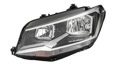 Far VW Caddy 3 (2k), 06.2015-, partea Stanga, cu lumina de zi; H21W+tip bec H7+H7+H7+W21/5W; electric; cu motor, DEPO