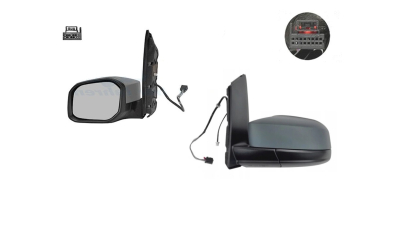 Oglinda exterioara Volkswagen Caddy 3 (2k), 06.2015-, Stanga, reglare electrica; grunduita; incalzita; geam asferic; cromat; 5 pini; cu radio aerial, View Max