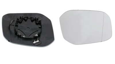 Geam oglinda exterioara cu suport fixare Volkswagen Caddy 3 (2k), 06.2015-, Dreapta, incalzita; geam convex; cromat