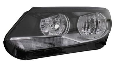 Far Vw Tiguan (5n2), 04.2011-, Electric, tip bec H15+H7, omologare ECE, cu motor, cu lumini de zi, 5N1941005; 5N1941005B, Stanga
