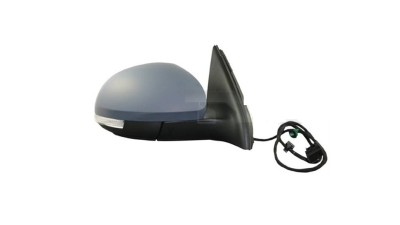 Oglinda usa exterioara VW Tiguan (5n2), 04.2011-05.2016, partea Stanga, reglare electrica; grunduit; incalzit; sticla convexa; geam cromat; cu Lucas, Aftermarket
