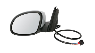 Oglinda usa exterioara VW Tiguan (5n2), 04.2011-05.2016, partea Dreapta, reglare electrica; grunduit; incalzit; sticla convexa; rabatabil; memorie; cu Lucas; cu lampa perimetru, Aftermarket