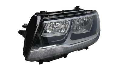 Far VW Tiguan, 05.2016-, partea Stanga, tip bec H7+H7+PW24W+PY21W; electric; cu motor, DEPO