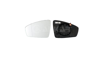 Geam oglinda exterioara cu suport fixare Volkswagen Tiguan, 05.2016-, Stanga, incalzita; geam asferic; cromat; KMYY01, View Max