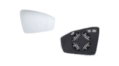 Geam oglinda exterioara cu suport fixare VW Tiguan, 05.2016-, Allspace, partea Dreapta, incalzit; sticla convexa; geam cromat, Aftermarket