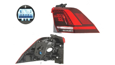 Stop spate lampa Volkswagen Tiguan, 05.2016-, spate, Dreapta, partea exterioara; LED; fumuriu, HELLA