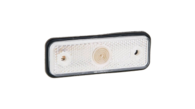 Lampa semnalizare auto BestAutoVest 12/24V dreptunghiulara Alba, cu suport bec, 95x30mm, 1 buc.