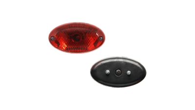 Lampa auto BestAutoVest pentru ceata rosie 12/24V ovala 120x65mm bec P21W , 1 buc. fixare cu suruburi