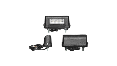 Lampa auto BestAutoVest pentru numar 12/24V partea Dreapta/ Stanga cu leduri 75x40x30mm carcasa neagra , 1 buc.