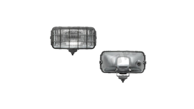 Proiector auto Wesem 12/24V rectangular bec H3 partea stanga/dreapta 182x86x81mm sticla alba carcasa cromata, cu lumina de ceata , 1 buc