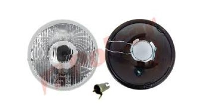Far Fiat Ritmo Kia Carens, Nissan Patrol Porsche 944, Suzuki Samurai, Toyota HI-ACE, Hilux, Manual, tip bec H4, omologare ECE, fara lumina de parcare ; Clasa de protectie IP66 ; cu cablaj, diametru 178 mm (7), Stanga , Dreapta"