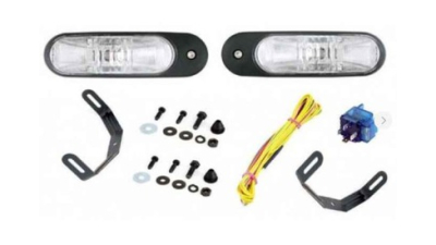 Lumini de zi, Daytime Running Light Universal Stanga+Dreapta Depo , Omologare Ece , Tip Bec H6W, 166X52X93Mm Cu Elemente De Fixare , Cablaj Si Releu , 2Buc La Set