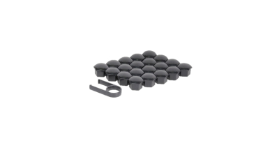 Set capace prezoane roata Automax, 17mm, 20buc, negru