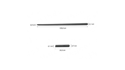 Set bandouri usi laterale Mini One/Cooper/Cabrio 2001-2007, One/Cooper/Clubman/Coupe/Roadstar/Cabrio 2007-2015, ONE/Cooper/S 02.2014-, Paceman R61 03.2013-, partea dreapta fata/spate (2buc), negre, lungime 120, 0/34, 5cm