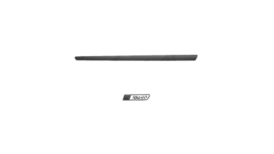 Set bandouri usi laterale Fiat 500 (312) 03.2007-08.2015 partea dreapta fata/spate (2buc), negre