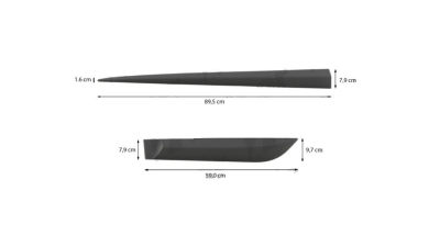 Set bandou lateral, ornament usa Kia Ceed (Eu), 06.2012-, Nissan Pulsar (C13), 11.2014-, Dreapta, negru; universal