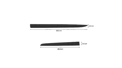 Ornament lateral complet HONDA CIVIC (FB) HB/KOMBI, 01.2012-08.2017, KIA CEE'D (EU), 06.2012-12.2018, partea Dreapta, negru; universal