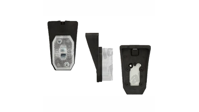 Lampa pozitie gabarit si semnalizare 12/24V 42x64mm alb tip bec 5W, cu element reflectorizant, stanga=dreapta