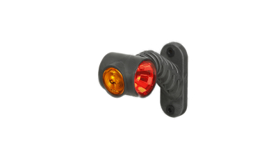 Lampa gabarit cu brat Universala , partea Stanga, Cu Led ,Lungime=125mm; H=100mm; 12/24v; Rosie/Galbena/Alba, 