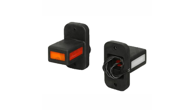 Lampa pozitie gabarit si semnalizare 12/24V; dreptunghiular; LED; rosu-alb-galben; 