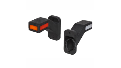 Lampa pozitie gabarit si semnalizare 12/24V; pe brat; dreptunghiular; LED; rosu-alb-galben; 