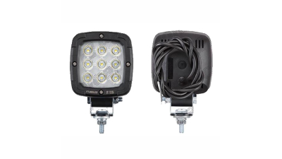 Proiector de lucru 12/24V; 9xLED 6W; 650 lumeni; cu cablu 1,5 m; patrat; fixare cu surub; carcasa neagra; Latime: 100 mm; Inaltime: 100 mm; adancime: 80 mm, 1 buc.