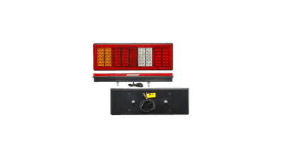 Stop spate lampa Universal, spate, omologare ECE, 24V, 375x130x40mm, cu lumina numar de inmatriculare, cu LEDURI, cu lumina de mers inapoi, Stanga=Dreapta, 1 buc.