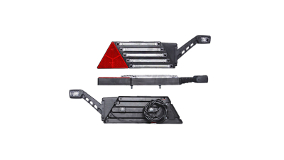 Stop spate lampa Universal, spate, omologare ECE,12/24V, 598x179x56mm, led, cu lampa de contur ; cu reflexie triunghi,, Stanga