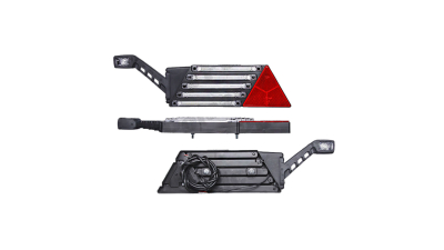 Stop spate lampa Universal, spate, omologare ECE,12/24V, 598x179x56mm, led, cu lampa de contur ; cu reflexie triunghi,, Dreapta