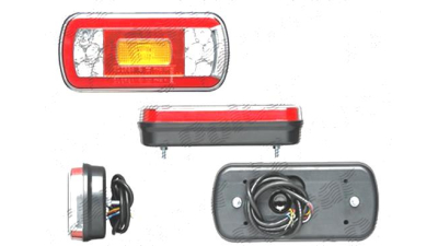 Stop spate lampa Universal, spate, omologare ECE, 220x100x50mm, cu suport surub, cu lampa ceata spate, led,, Stanga