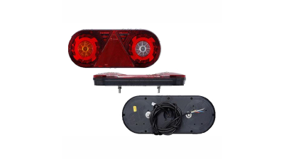 Stop lampa spate rotunda cu LED 12/24V, 363x143x48mm, 6 functii, distanta intre suruburi fixare 150mm, partea stanga, 1 buc.