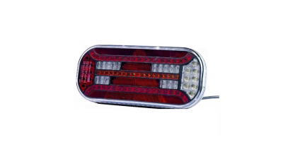 Stop lampa spate cu LED FT-610 L Led DI Fristom 12/24V; 302x130x51mm cu 6 functii, semnalizare dinamica, partea stanga, 1 buc.
