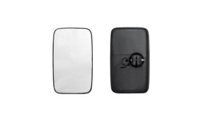 Oglinda interior universala PEUGEOT J9, 1980-1987, Renault MASTER (T/P), 1980-1998; TRAFIC, 1980-03.2001, VW TRANSPORTER (T4) 07.1990-03.2003, Stanga=Dreapta, ajustabil manual; carcasa neagra; incalzit; sticla convexa; 265x155mm pentru brat 14/24mm