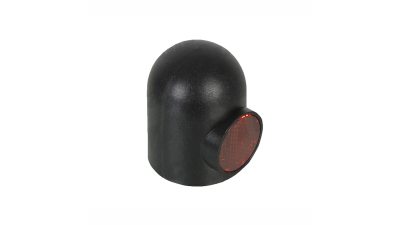 Capac sfera negru pentru carlig remorcare auto din plastic cu element reflectorizant