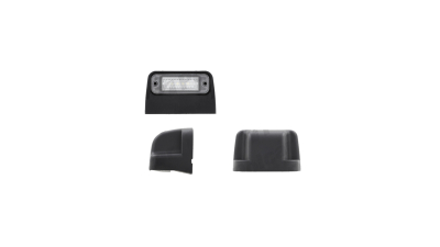 Lampa numar inmatriculare BestAutoVest 99OT017E, 12/24V; montare surub cu spatiu 72mm; LED; carcasa neagra; Latime: 93 mm; Inaltime: 56 mm; Adancime: 63 mm; ECE;