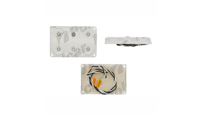 Lampa interioara cu leduri, 12/24V; cu comutator; cu mod de iluminare pe timp de noapte, culoare rosie; dreptunghiular; LED